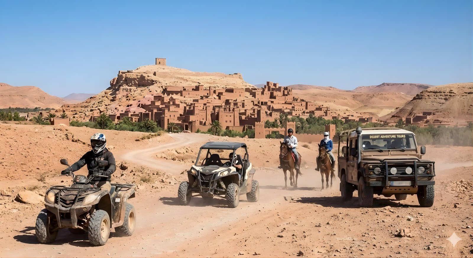 Desert landscape near Ouarzazate