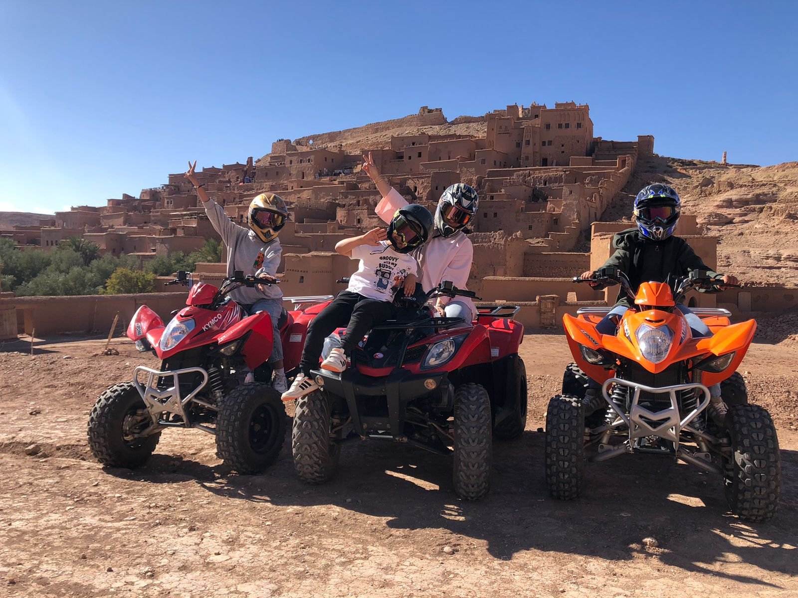 Quad excursion in the desert near Ouarzazate