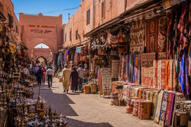 Ouarzazate souk in Ouarzazate